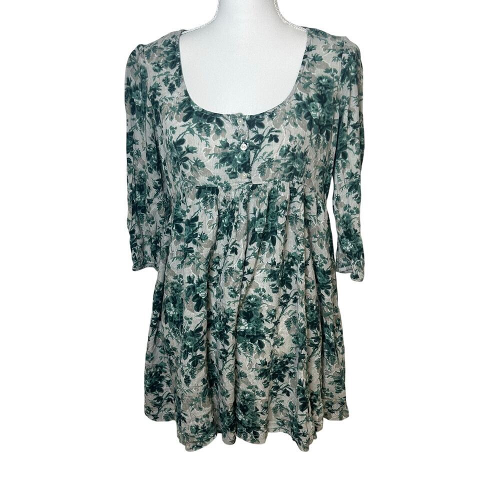 Denim & Supply Ralph Lauren scoop neck 3/4 sleeve baby doll mini dress size M